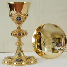 Antique French Gothic Chalice